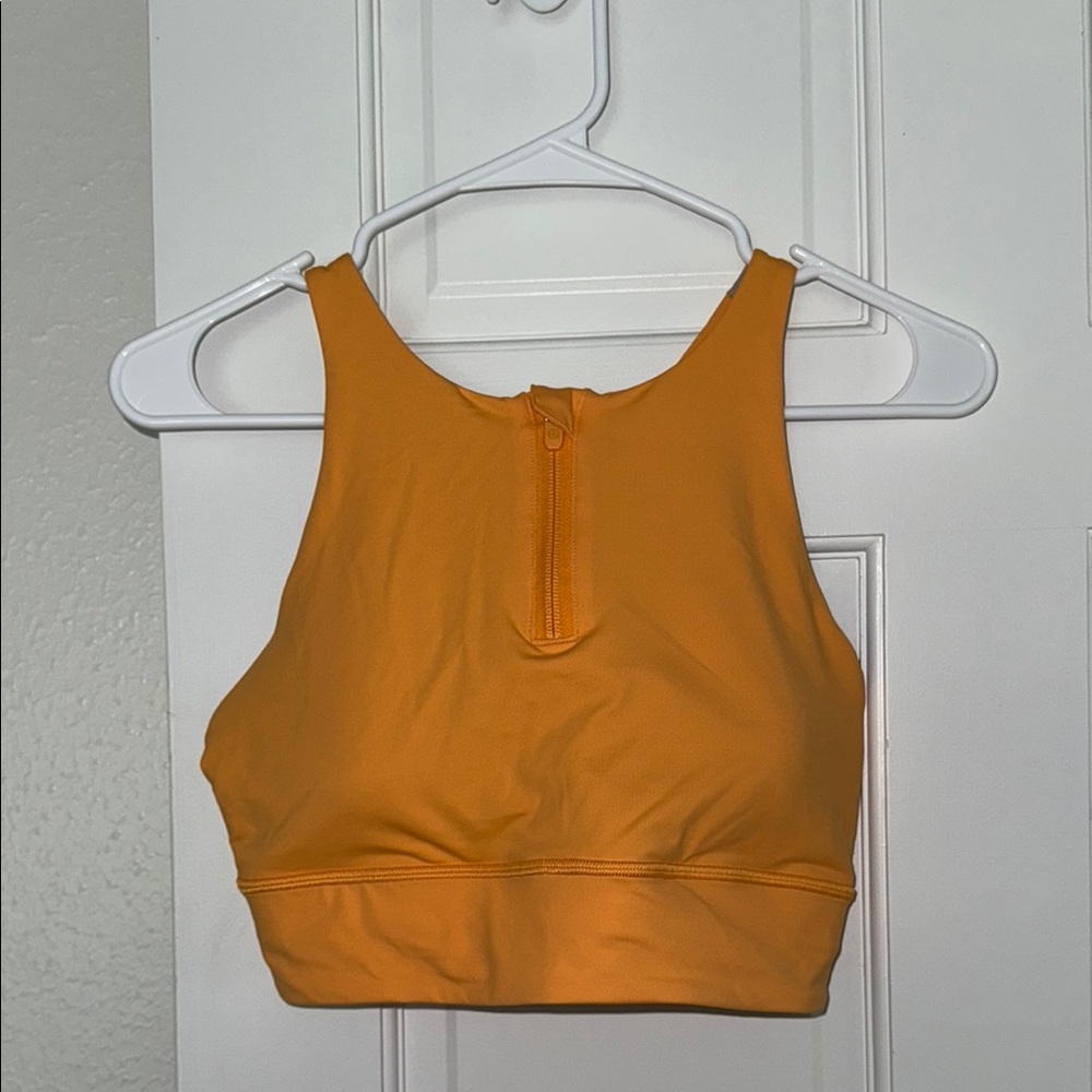 Lululemon Energy High Neck Longline Bra Zip size 10